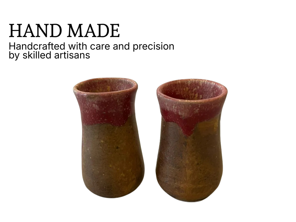 Shot glasses tall Rustic Brown (1 Set)