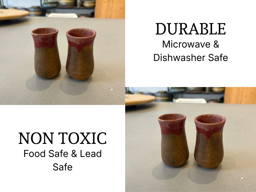 Shot glasses tall Rustic Brown (1 Set)