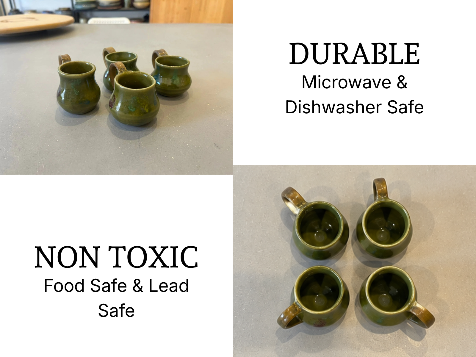 Shot glasses Olive Green (1 Set)