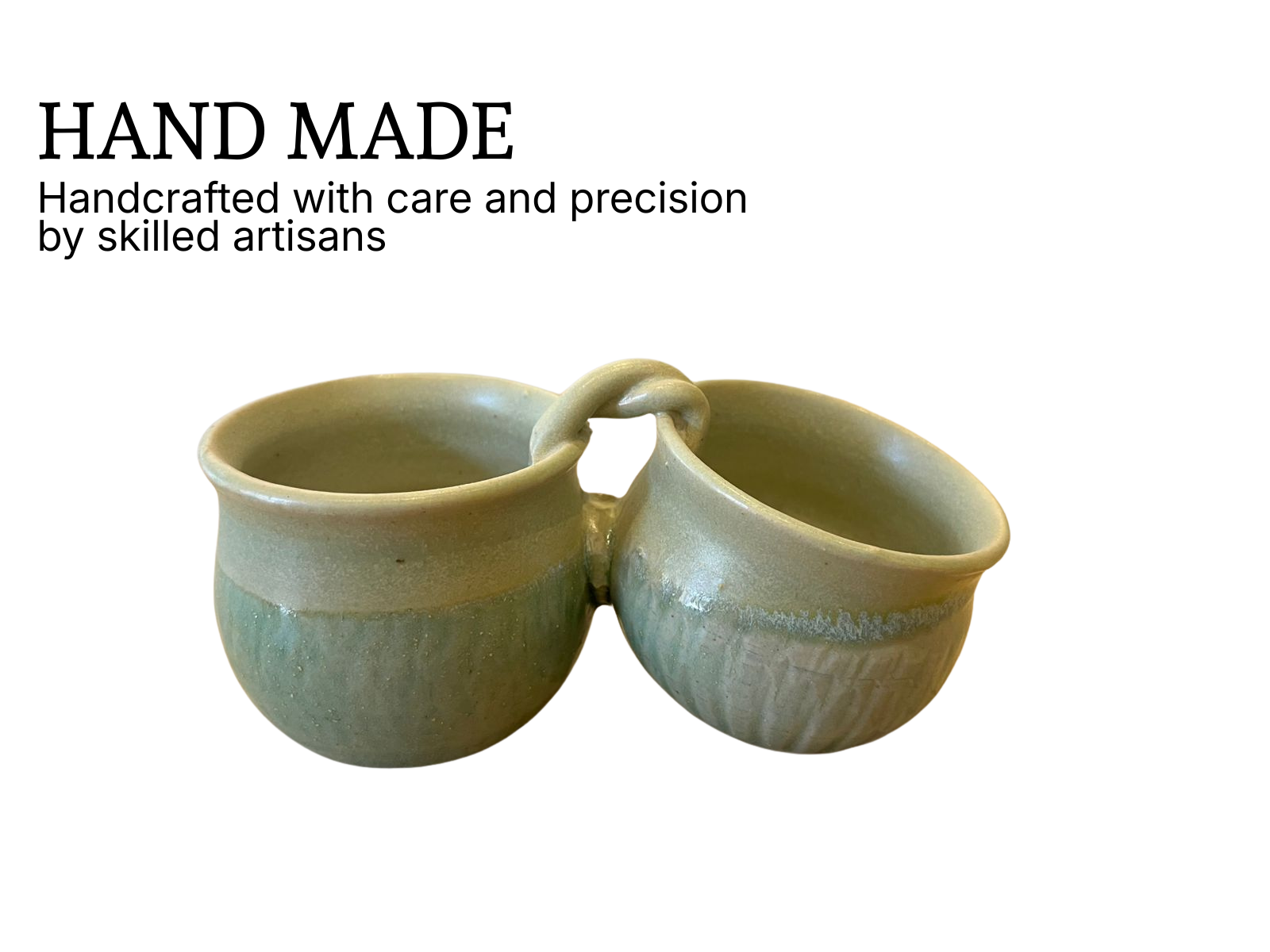 Dip / Condiments / Dry Fruits Joint Bowls Sage Green (1 Set)