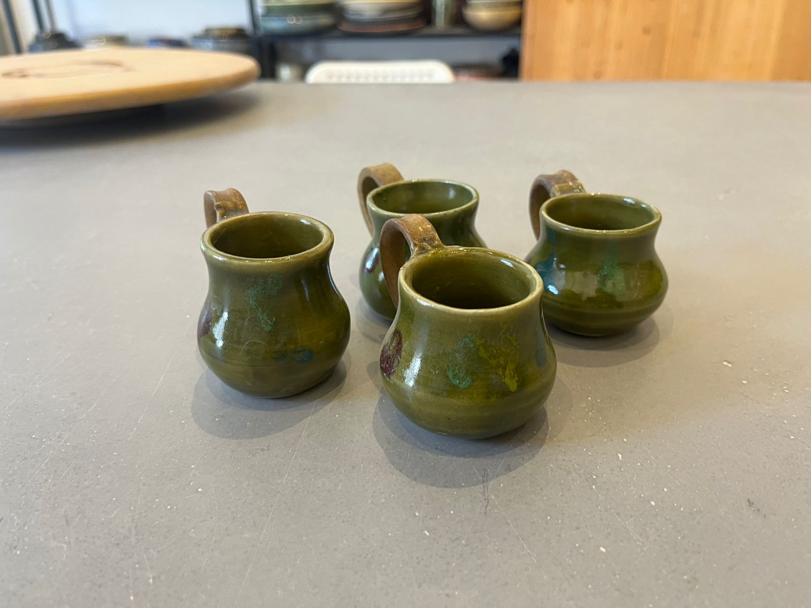 Shot glasses Olive Green (1 Set)